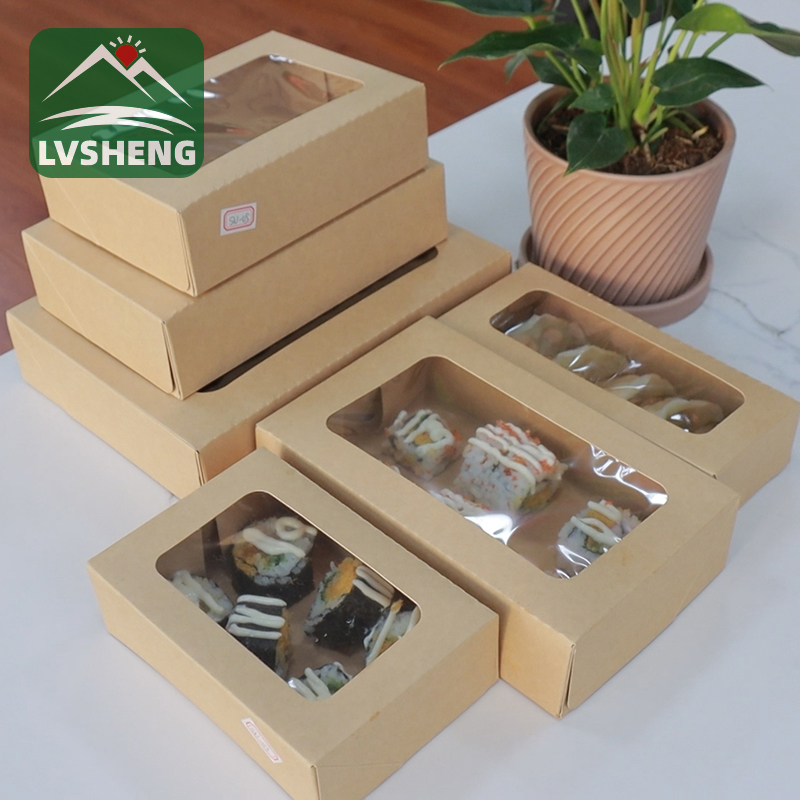 ผลิตภัณฑ์ใหม่จาก Xiamen Lvsheng Factory -Sushi Togo Box พร้อมหน้าต่างใส